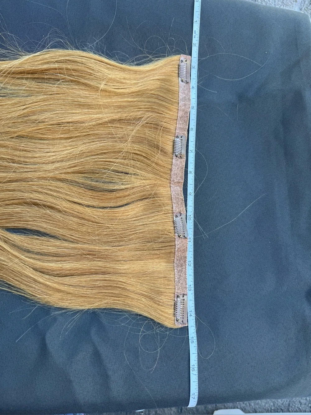 Golden Blonde Clip-In Hair Extensions for Women 7N